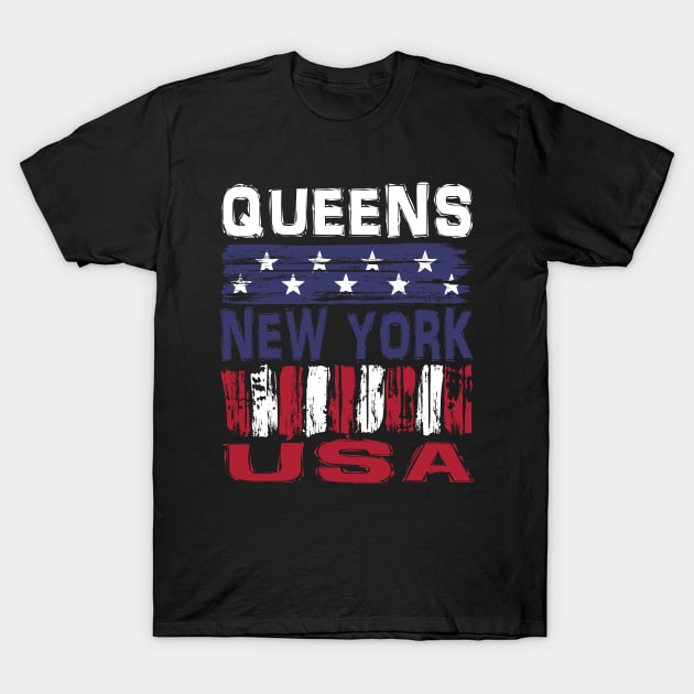 Queens New York USA T-Shirt T-Shirt by Nerd_art